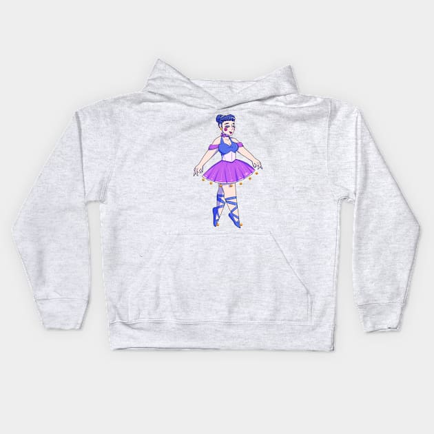 Ballora Gijinka Transparent Kids Hoodie by spaceagebarbie